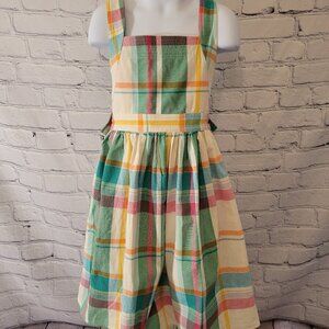 Reiss Girls' Matilda Jr. Crossback Madras Plaid Dress